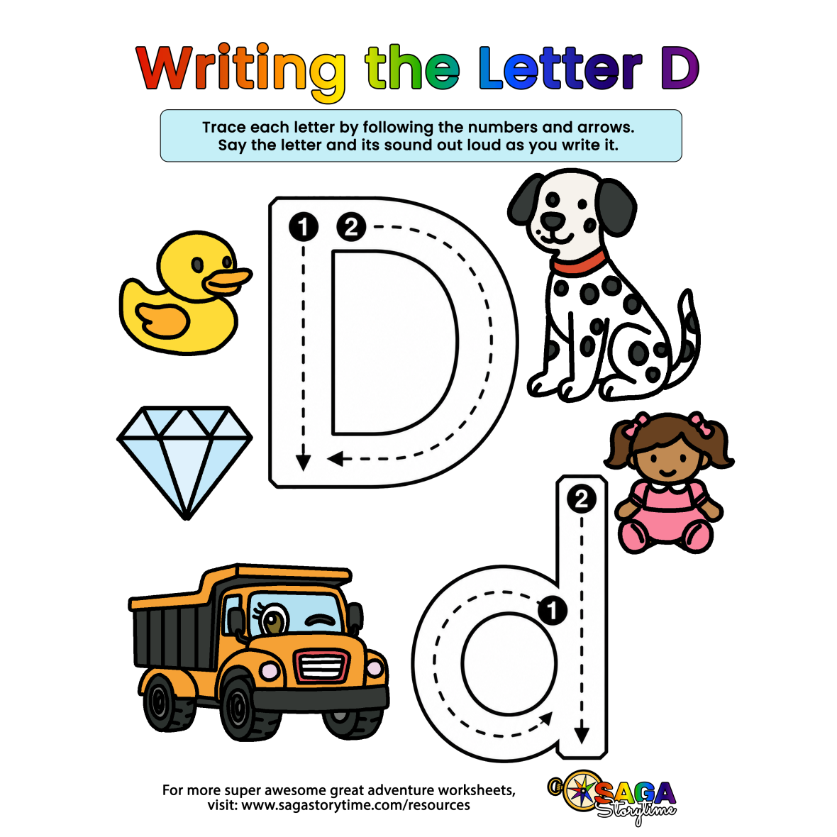 Writing the Letter D