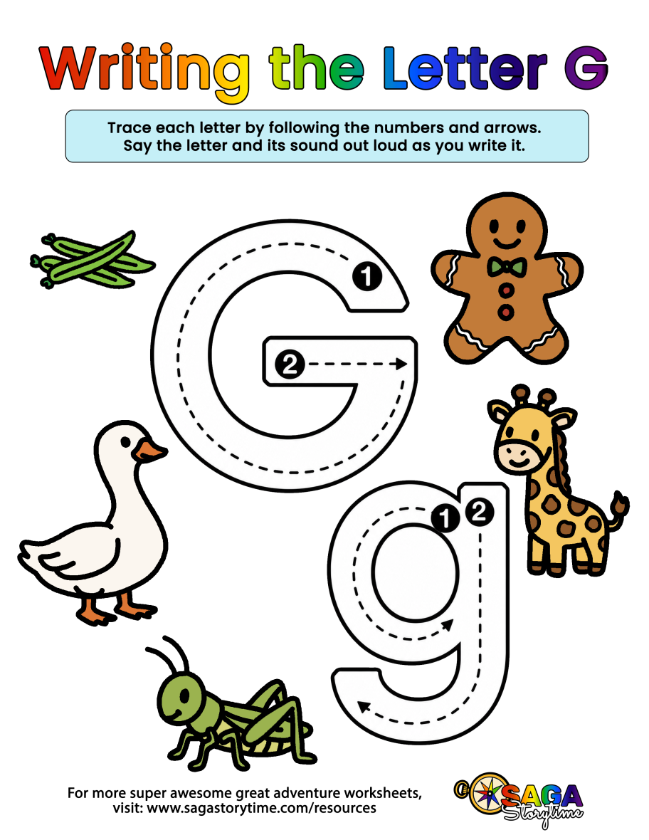 Writing the Letter G